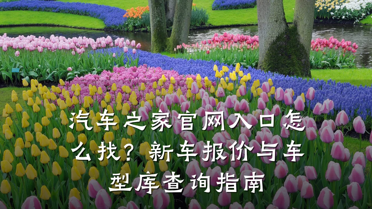 汽车之家官网入口怎么找?新车报价与车型库查询指南