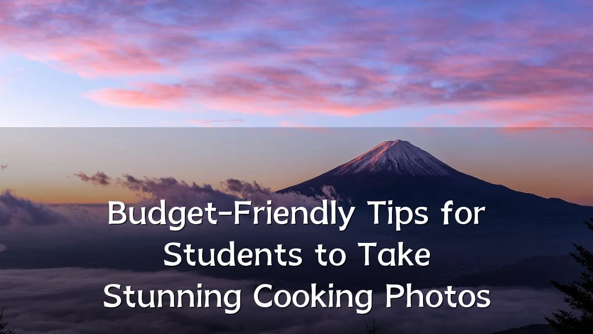 Budget-Friendly Tips for Students to Take Stunning Cooking Photos