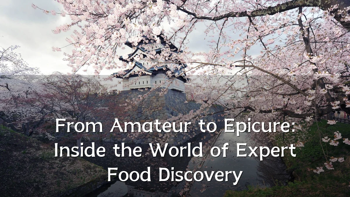 From Amateur to Epicure: Inside the World of Expert Food Discovery