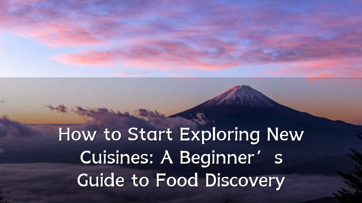 How to Start Exploring New Cuisines: A Beginner’s Guide to Food Discovery