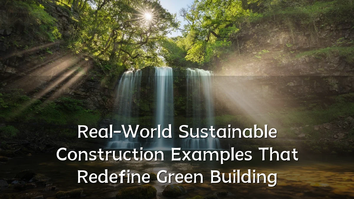 Real-World Sustainable Construction Examples That Redefine Green Building