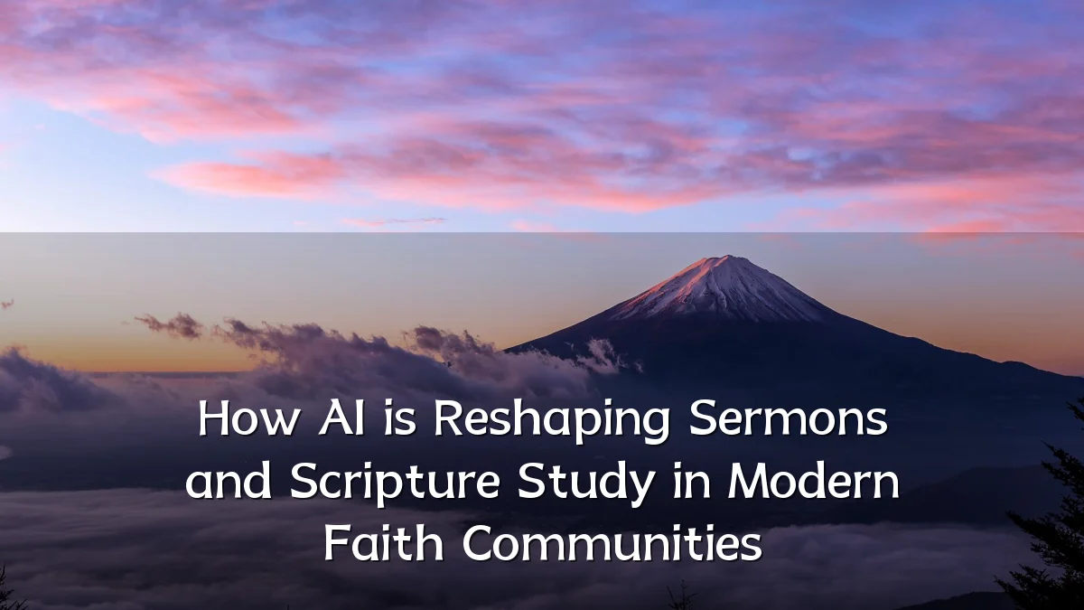 How AI is Reshaping Sermons and Scripture Study in Modern Faith Communities